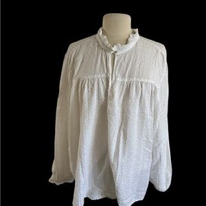 H&M White Blouse with Elegant Design